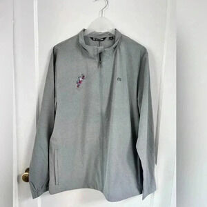 Travis Mathew Mens ROAD SODA FULL ZIP JACKET LIGHT GRAY RARE New With Tag Size L